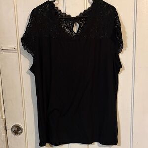 Simply Emma Black Lace Blouse